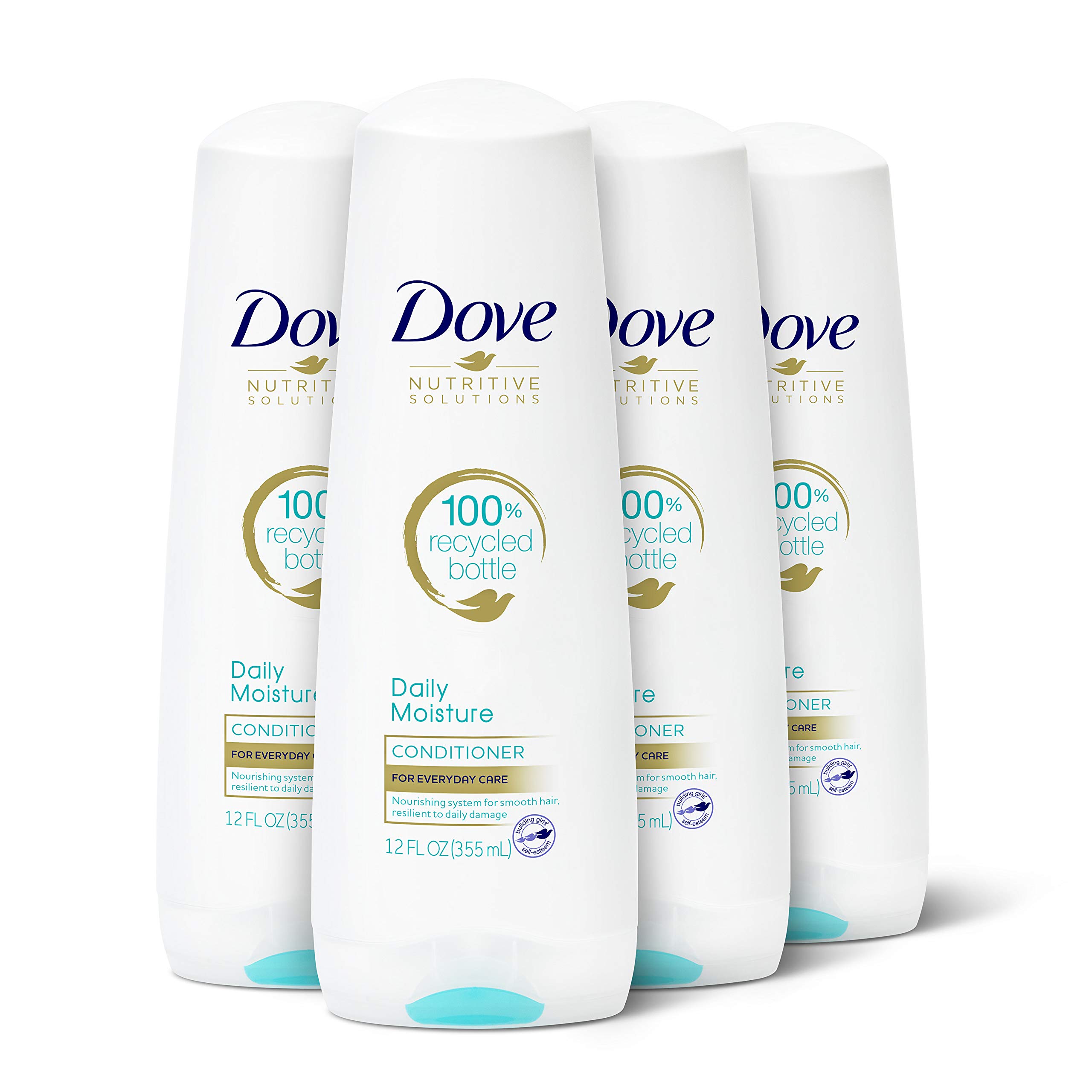 Dove Nutritive Solutions Moisturizing Conditioner Daily Moisture 4 Count for Dry Hair Deep Conditioner Detangles and Nourishes Dry Hair 12 oz