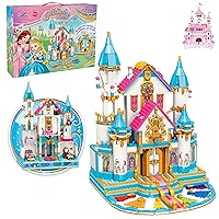 EP EXERCISE N PLAY Girls Princess Castle 1117PCS Educational Building Blocks Toys for Ages 6-12 Girls Boys Complete Alone or with Family and Friends Improve Children's Hands-on and Thinking Skills