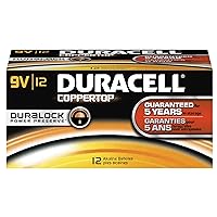 Duracell CopperTop Battery, Black, 9V