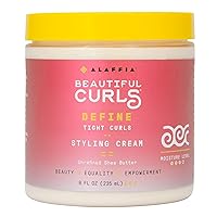 Hair Care, Beautiful Curls Styling Cream for Tight Curls, Thick & Curly Hair Products, Nourishing Shea Butter Curl Cream for Curly Hair, 8 Oz