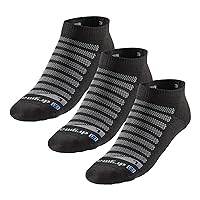 R-Gear Drymax Low Cut Running Socks For Men and Women, Light Cushion | Breathable, Moisture Control & Anti Blister | L, Black, 3 Pack