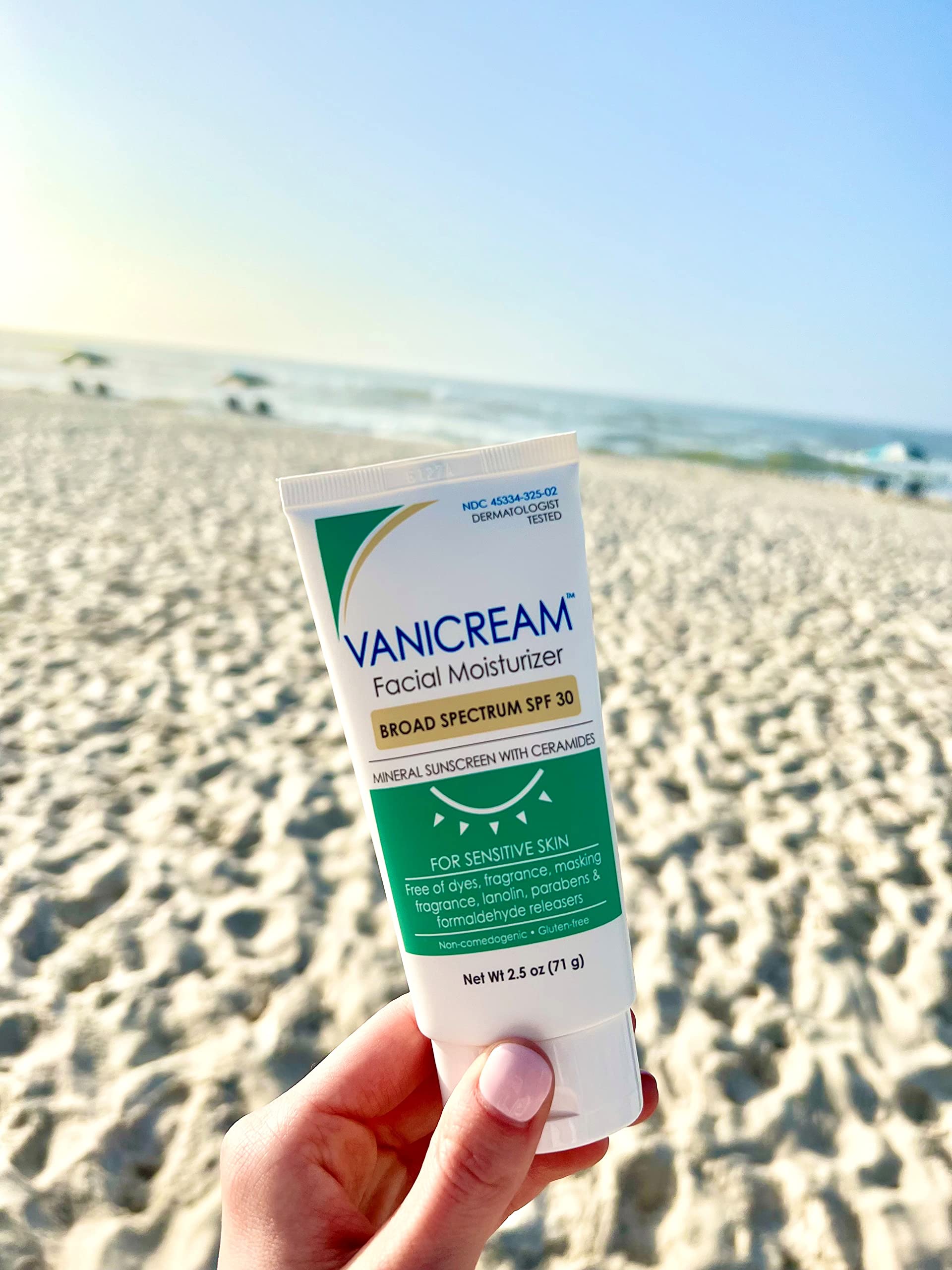 Vanicream Facial Moisturizer with SPF 30-2.5 fl oz - Formulated Without Common Irritants for Those with Sensitive Skin