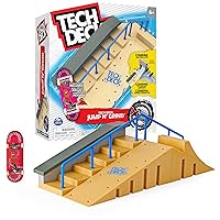 Tech Deck, Jump N’ Grind X-Connect Park Creator, Customizable and Buildable Ramp Set with Exclusive Fingerboard, Kids Toy for Ages 6 and up