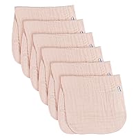 Gerber Baby Unisex Muslin Burp Cloths 6-Pack, Pink, Large Size 20