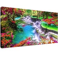 TOCARE Large Size Diamond Painting Kits for Adults,Diamond Painting Waterfall 15.7x31.5Inch,Diamond Art Kits for Adults Streams