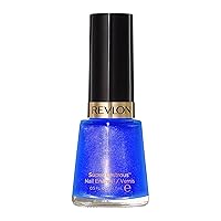 Revlon Nail Enamel, Chip Resistant Nail Polish, Glossy Shine Finish, in Blue/Green, 495 Sultry, 0.5 oz