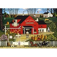 Buffalo Games - Charles Wysocki - Mr. Swallowbark - 300 Large Piece Jigsaw Puzzle for Adults Challenging Puzzle Perfect for Game Nights - Finished Puzzle Size is 21.25 x 15.00