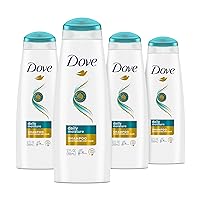 Dove Nutritive Solutions Moisturizing Shampoo Daily Moisture for Dry Hair with Pro-Moisture Complex for Manageable and Silky Hair 12 oz (Pack of 4)
