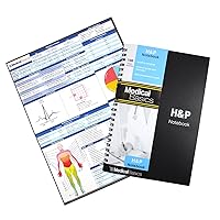 H&P Notebook - Medical History and Physical Notebook, 100 Medical templates with Perforations