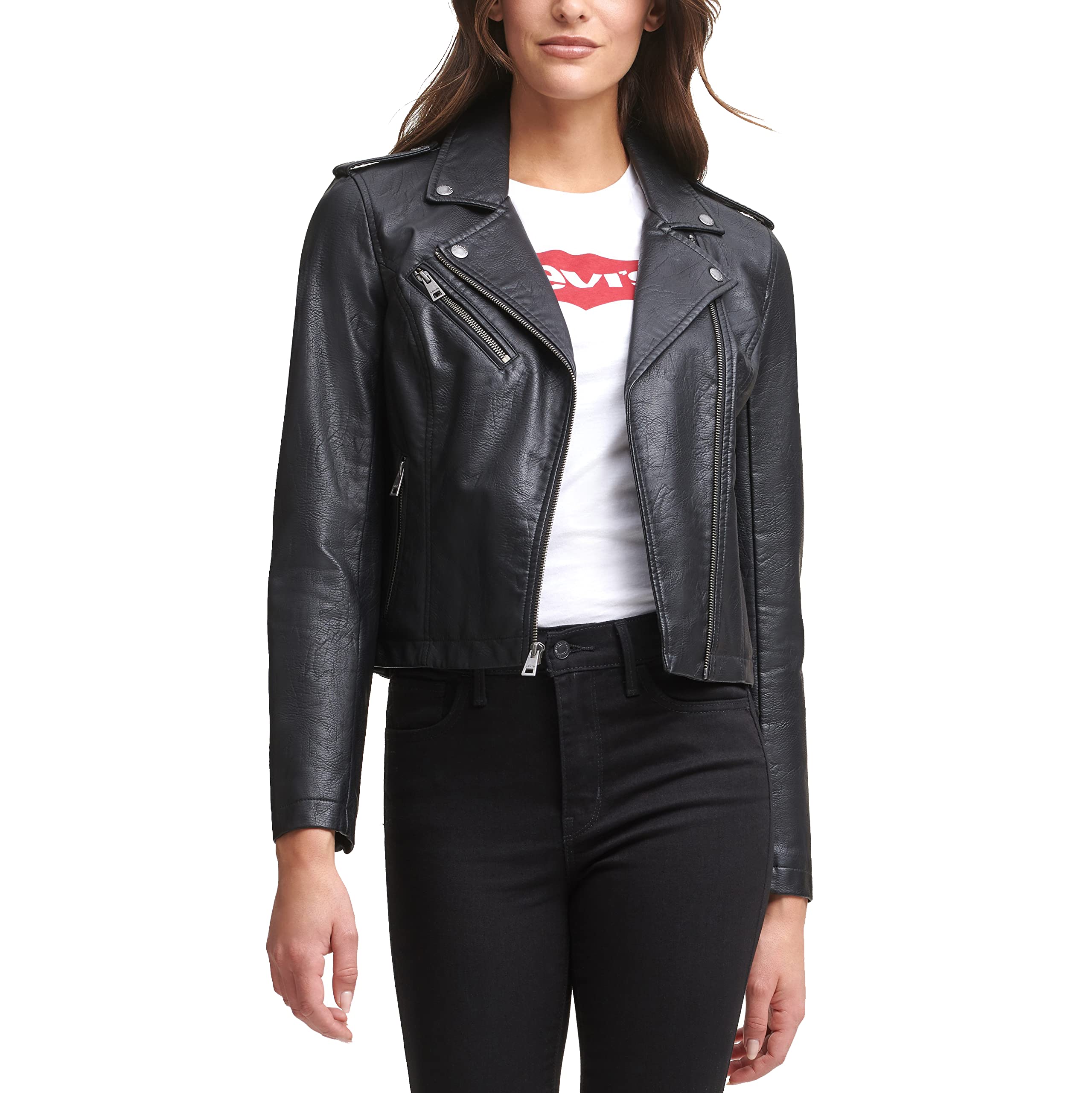 Mua Levi's Women's Faux Leather Classic Asymmetrical Motorcycle Jacket  (Standard & Plus Sizes) trên Amazon Mỹ chính hãng 2023 | Giaonhan247