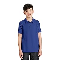Port Authority Youth Silk Touch Polo L Royal