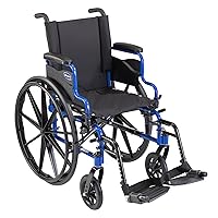 Invacare - ATO_9XT_WD86_17P_T93HA 9000 XT High Performance Lighter Weight Wheelchair, with Desk Length Arms and T93HA Footrests with Aluminum Footplates, 18