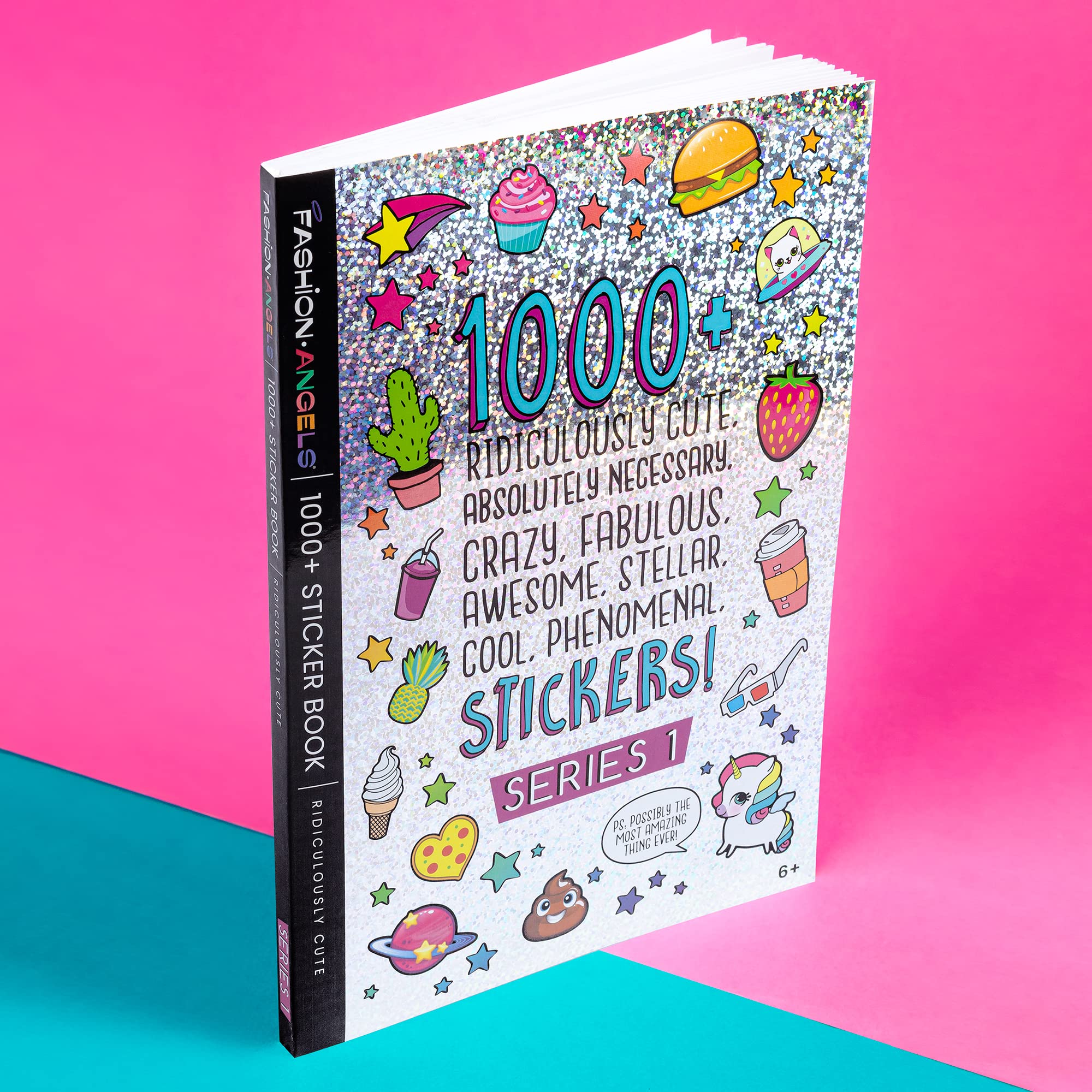 Fashion Angels 1000+ Ridiculously Cute Stickers for Kids - Fun Craft Stickers for Scrapbooks, Planners, Gifts and Rewards, 40-Page Sticker Book for Kids Ages 6+ and Up