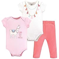 Little Treasure Unisex Baby Cotton Bodysuit and Pant Set