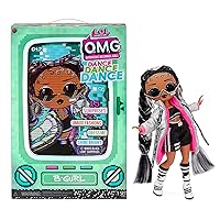 L.O.L. Surprise! OMG Dance Dance Dance B-Gurl Fashion Doll with 15 Surprises Including Magic Black Light, Shoes, Hair Brush, Doll Stand and TV Package - Great Gift for Girls Age 4+