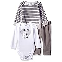 Hanes Baby-Boys Ultimate Baby Zippin Fleece Pant With Long Sleeve Bodysuit And Sweatshirt