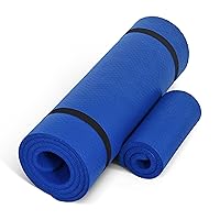 CAP Barbell 1/2-Inch High Density Exercise Yoga Mat with Strap | Multiple Options