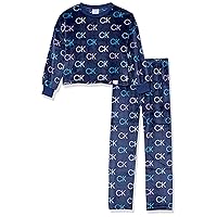 Calvin Klein Girls' Super Soft Fleece Pajama Set 2 Piece Pj
