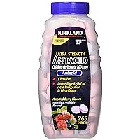 Kirkland Signature Chewable Ultra Strength Antacid / Calcium SUpplement 1000mg 265 Count (Pack of 2)