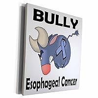 3dRose Bully Esophageal Cancer Awareness Ribbon Cause... - Museum Grade Canvas Wrap (cw_114271_1)