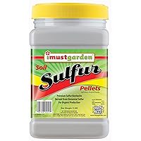 I Must Garden Soil Sulfur Pellets: Organic Soil Acidifier | Naturally Promotes Lush Growth – 5lb Shaker Jar