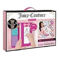 Make It Real - Juicy Couture Kids Fashion Design Kit - Scratch Art Plates, Stickers, Colored Pencils & More