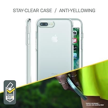 OtterBox SYMMETRY CLEAR SERIES Case for iPhone 8 Plus & iPhone 7 Plus (ONLY) - Retail Packaging - ALOHA OMBRE (SILVER FLAKE/CLEAR/ALOHA OMBRE)