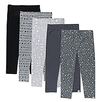 HonestBaby Multipack Leggings Skinny, Flare and Cargo Pants Organic Cotton for Infant Baby Girls, Toddlers, Little Kids