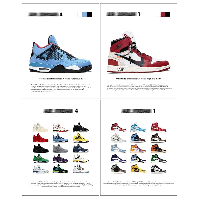 Mua CREAARO Hypebeast Sneaker Posters Unframed Michael Jordan ...
