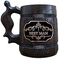 Best Man Beer Mug, Wedding Beer Stein, Beer Tankard, Groomsman Gift, Wedding Beer Set
