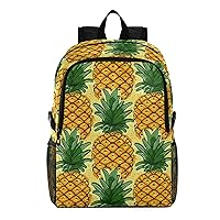 ALAZA Fruit Pineapple Vintage Hiking Backpack Packable Lightweight Waterproof Dayback Foldable Shoulder Bag for Men Women Travel Camping Sports Outdoor