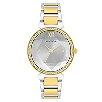 Armitron Women's Faceted Crystal Lens Bracelet Watch, 75/5904