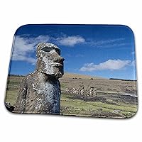 3dRose Chile, Easter Island, Rapa Nui NP, The traveler moi at... - Dish Drying Mats (ddm-228732-1)