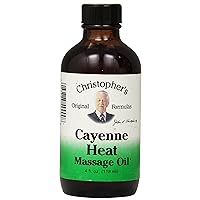Dr Christopher's Formula Cayenne Heat Massage Oil, 4 Fluid Ounce