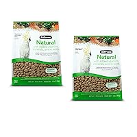 ZuPreem Natural Bird Food Pellets for Large Birds, 3 lb (Pack of 2) - Everyday Feeding Made in USA, Essential Vitamins, Minerals, Amino Acids for Amazons, Macaws, Cockatoos