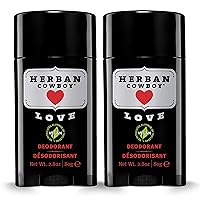 Herban Cowboy Love For Her Deodorant, Pack of 2