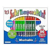 The Pencil Grip Kwik Stix Solid Tempera Paint, Super Quick Drying, 96 Pack (TPG-696), Assorted