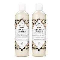 Body Wash for Dry Skin Raw Shea Butter Paraben Free Body Wash, 13 Fl Oz (Pack of 2)