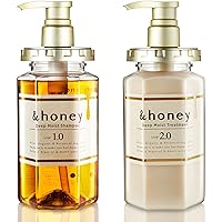 &honey Shampoo & Conditioner Set Organic Hair and Scalp Care for Intense Cleansing and Hydration - Moisture-Enhancing Wash and Protection - Ideal for Straight, Curly, Curl, Kinky, Frizzy, Treated, Col