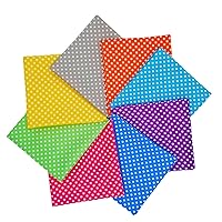 iNee Polka Dot Fat Quarters Quilting Fabric Bundles, Quilting Fabric for Sewing Crafting,18 x22 inches,(Polka Dot)