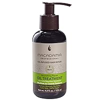 Hair Care Sulfate & Paraben Free Natural Organic Cruelty-Free Vegan Hair Products Nourishing Hair Repair Oil Treatment, 4.2oz, Clear