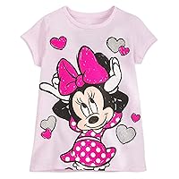 Disney Minnie Mouse Hearts T-Shirt for Girls Multi