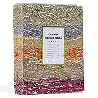 Chicken Nesting Box Herbs 20oz Vacuum-Packed, Natural 6 Dried Herbs for Chicken Coop Freshness, Healthy Hens, Optimal Egg Production and Reduced Stress