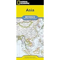 National Geographic Asia Map (folded with flags and facts) (National Geographic Reference Map)