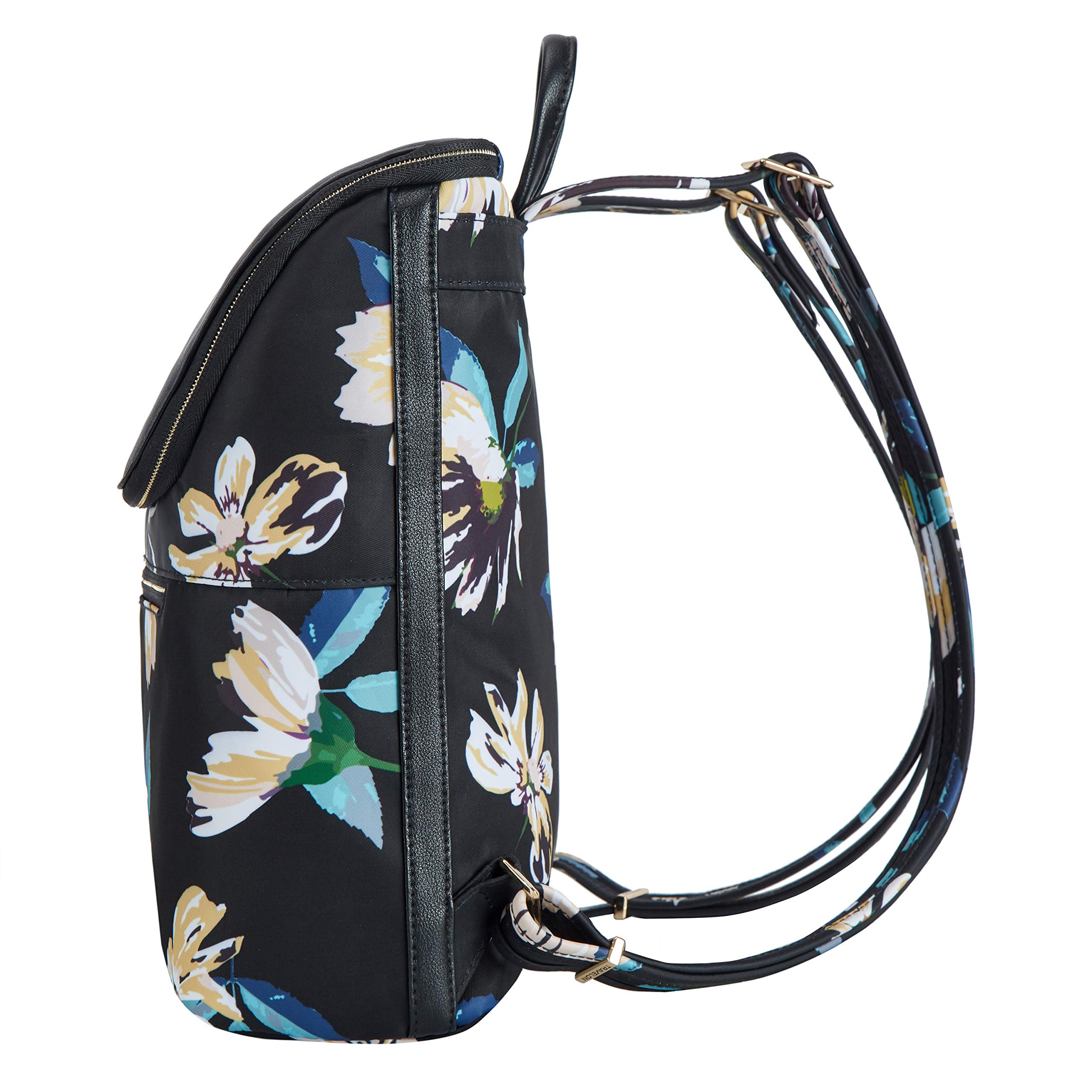 Travelon Addison-Anti-Theft Backpack, Midnight Floral, One Size