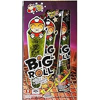 Tao Kae Noi Big Roll Grilled Seaweed Roll 9 Packets Per Box, (32.4 g) - 3 Boxes (BBQ Sauce Flavour)