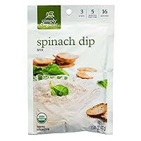 Simply Organic Spinach Dip Mix, Certified Organic, Gluten-Free | 1.41 oz