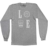 Love Donuts & Coffee | Coffee Drinker Gift Men's Long Sleeve T-Shirt
