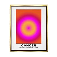 Stupell Industries Funny Cancer Astrology Framed Floater Canvas Wall Art by lulusimonSTUDIO