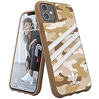 ADIDAS Originals Raw Gold Molded Case for iPhone 11, Drop-Resistant Phone Case